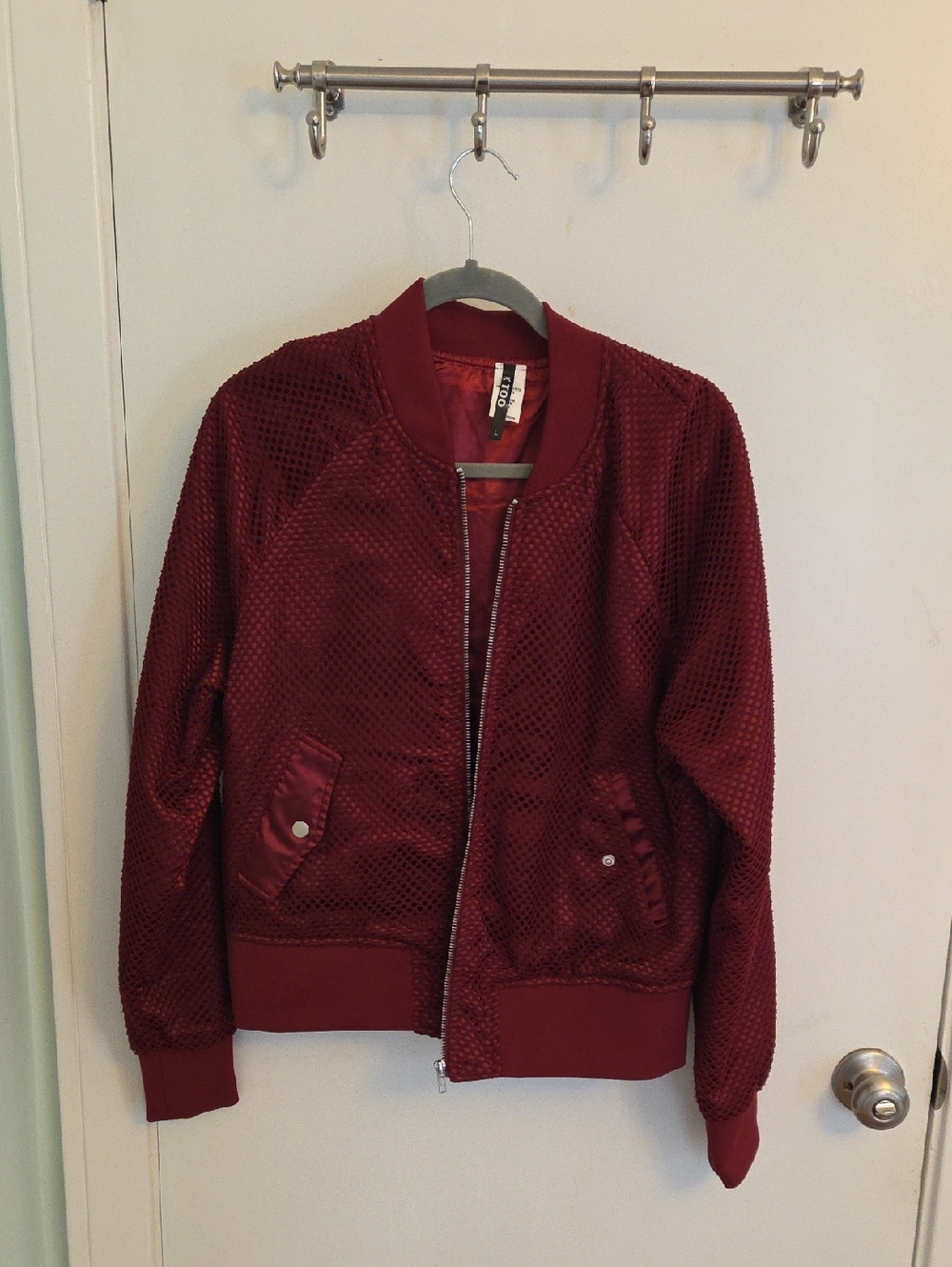 Women’s Bomber Jacket - Deep Burgundy